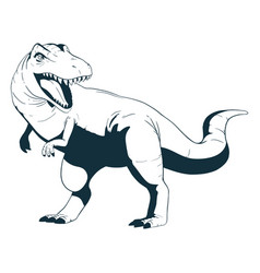 Drawn Trex Dinosaur