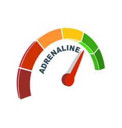 Hormone Adrenaline Level Scale Concept Of