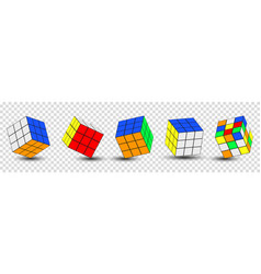 Rubiks Cube Isolated On Transparent Background