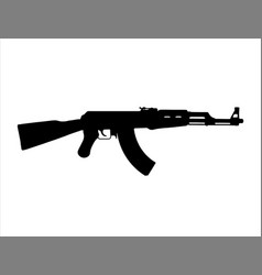 Ak47 Gun Silhouette Art