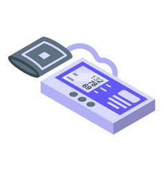 Blood Presure Device Icon Isometric Style