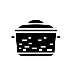 Iron Pot Cooking Glyph Icon