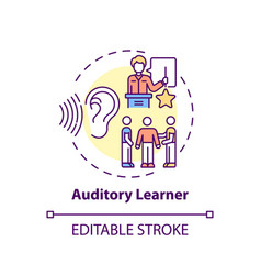 Auditory Learner Concept Icon