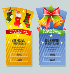 Christmas Sale Banner Vertical Bell