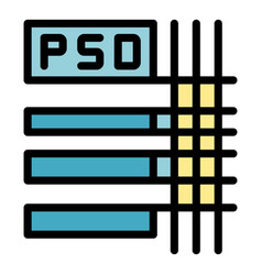 Psd File Icon Flat