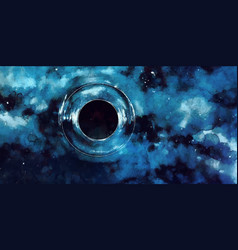 Black Hole Watercolor Space Galaxy Background