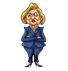 Caricature Of Hillary Clinton