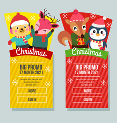 Christmas Sale Banner Vertical Dog