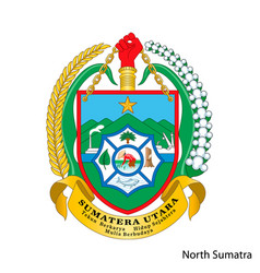 Coat Arms North Sumatra Is A Indonesian