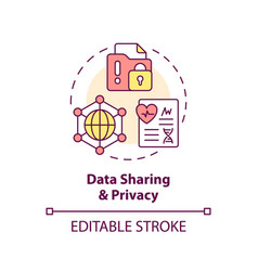 Data Sharing And Privacy Concept Icon