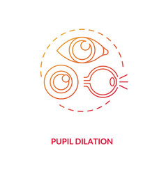 Pupil Dilation Concept Icon