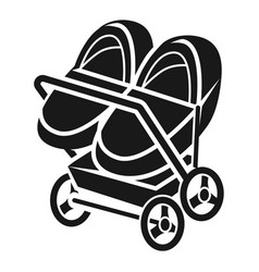 Double Stroller Icon Simple Style