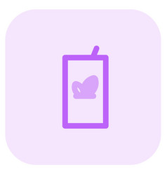 Tea Juice Box Outline Icon Set