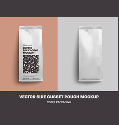 Top View Mockup Of Coffee Bag With Swallow White