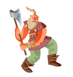 Viking Man With Axe Medieval Norway People