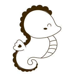 Cute Seahorse Filled-stroke