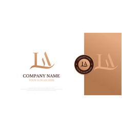 Initial La Logo Design