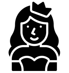 Princess Costume Icon Halloween Costume Party