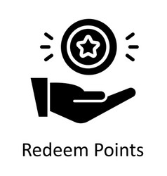 Redeem Points Solid Icons Simple Stock I