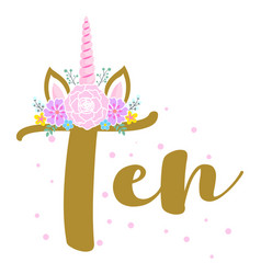 Ten 10 Birthday Teen Girl Tenth Year Anniversar