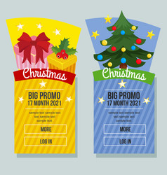 Christmas Sale Banner Vertical Present