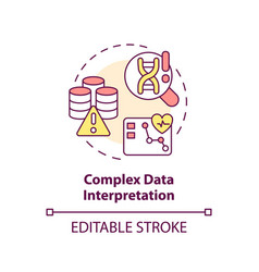 Complex Data Interpretation Concept Icon