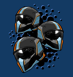 Cool Black Helmet Pattern Template