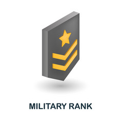 Military Rank Icon 3d From War Collection