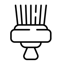 Hair Brush Icon Outline Woman Haircut