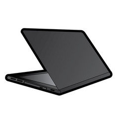 Laptop Computer Sideview Icon Image