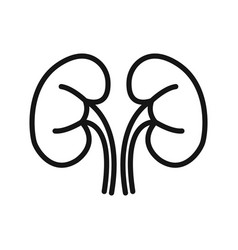 Human Kidneys Icon Black Line Art Logo