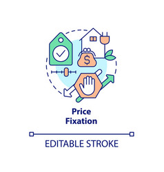 Price Fixation Concept Icon