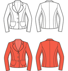 Set Of Womans Business Suit Jacket