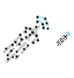 Triangulated Mesh Supersonic Airplane Flight Icons