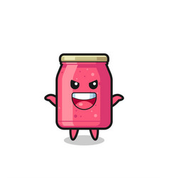 Cute Strawberry Jam Doing Scare Gesture