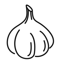 Bulb Garlic Icon Outline Style