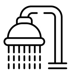 Hair Shower Icon Outline Barber Salon