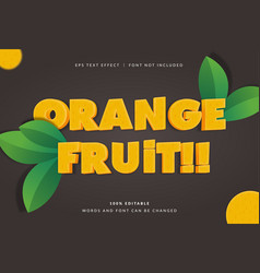 Orang Fruit Text Effect