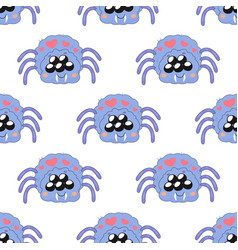 Seamless Pattern Cute Spider Cartoon Baby