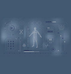 Set Of Infographic Elements About Dna Research