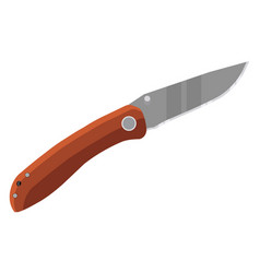 Sharp Pocket Knife On A White Background