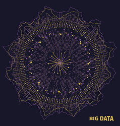 Abstract 3d Big Data Visualization Futuristic Vector Image Abstract 3d Big Data Visualization Futuristic Vector Image