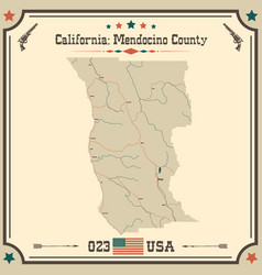 Large And Accurate Map Of Mendocino County