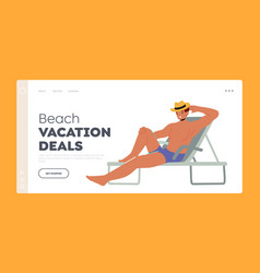 Beach Vacation Deals Landing Page Template Young