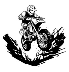 Motocross Rider On The Race