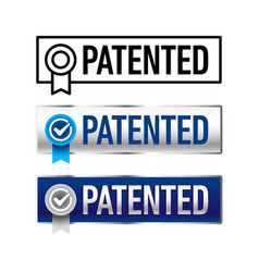 Patented Round Icon Stamp Badge