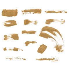 Set Of Gold Brush