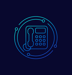 Voip Phone Line Icon For Web