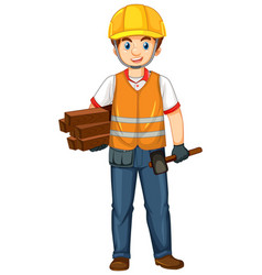 A Construction Worker In Uniform