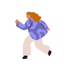 Abstract Person Running Hurry Woman Wearing